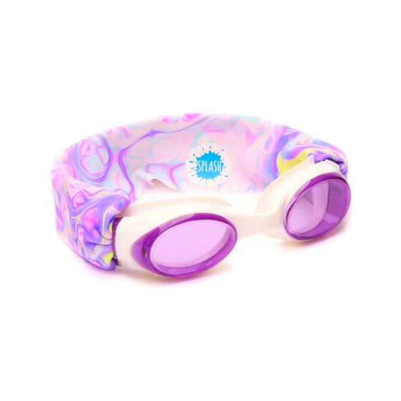 Pastel Swirl Swim Goggles