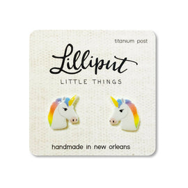 RAINBOW UNICORN EARRINGS