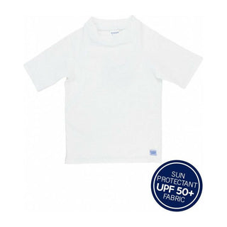 White Short Sleeve Rash Guard
