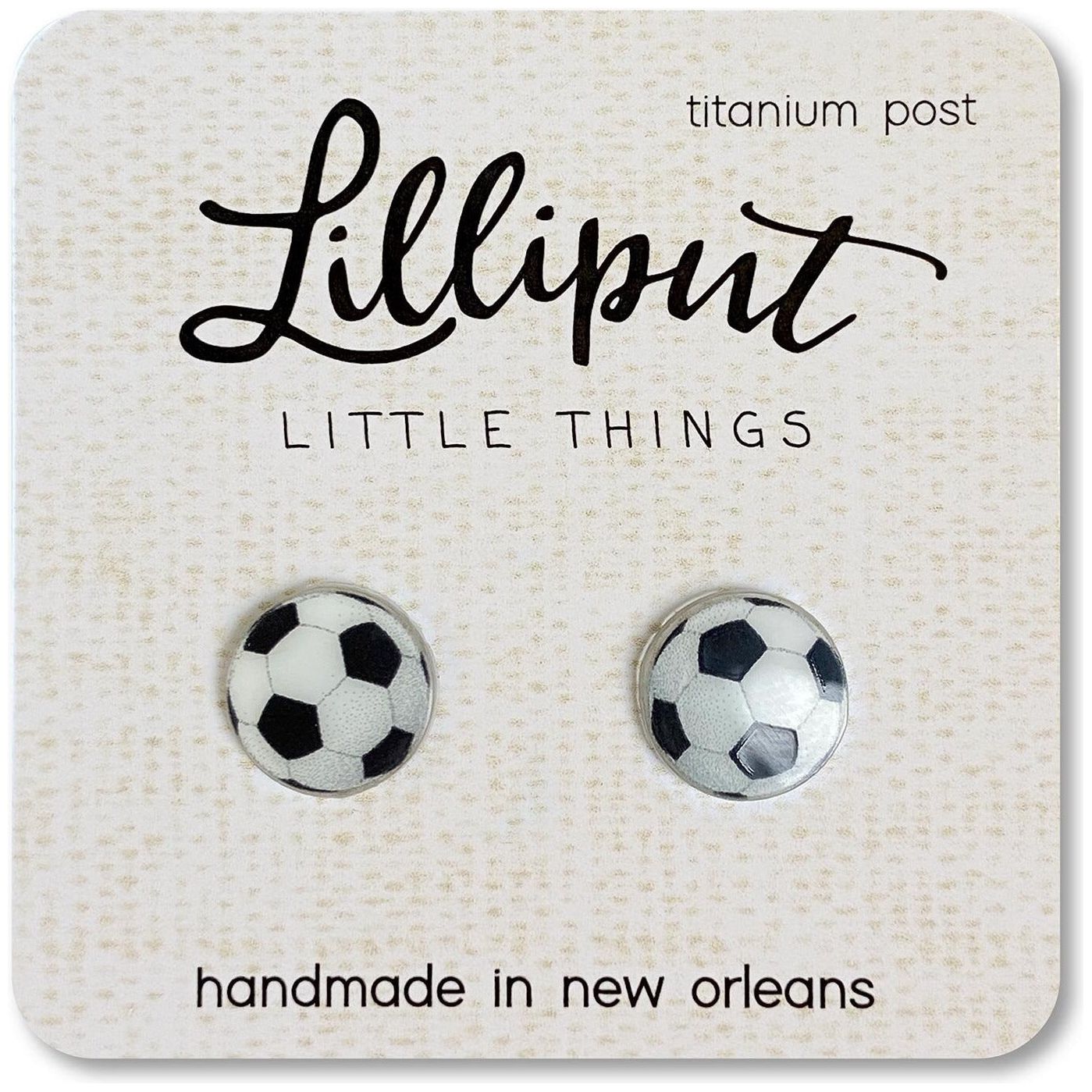SOCCER BALL EARRINGS