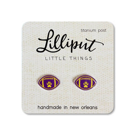 Tiger Paw Football Earrings